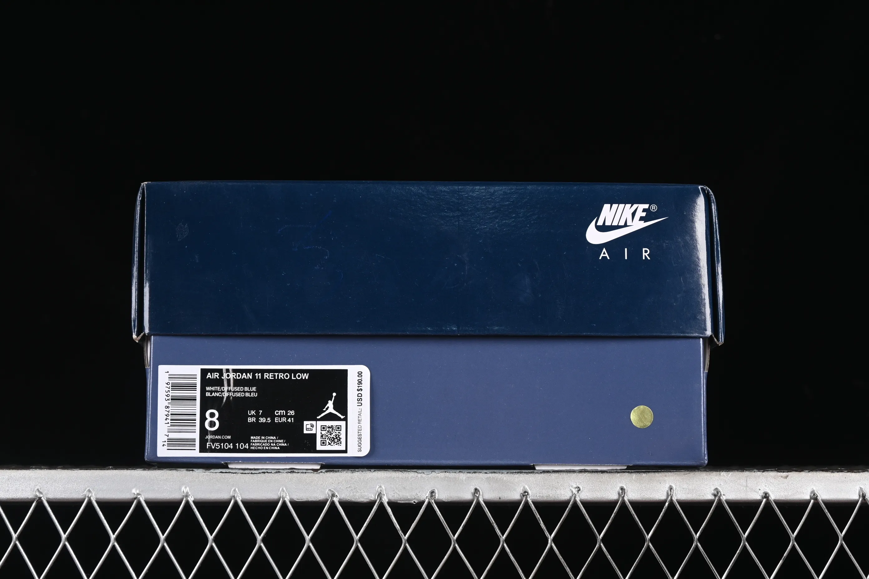 All categories Air Jordan Jordan series basketball shoes Air Jordan 11 Air Jordan 11 Low "Diffused Blue" AJ11 Joe 11 navy blue genuine carbon FV5104-104